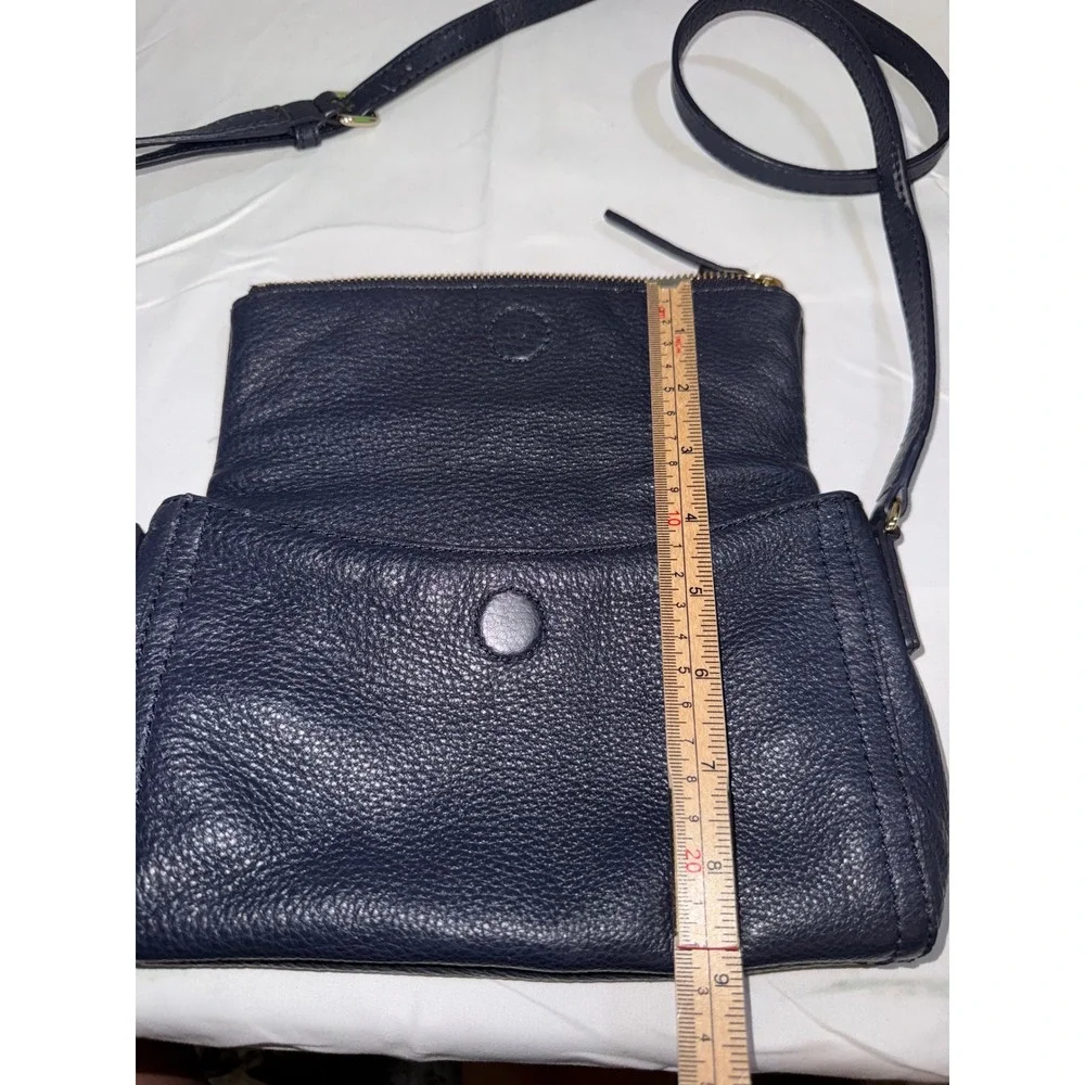 Kate Spade Cobble Hill Mini Carson Navy Leather Crossbody Flap Bag